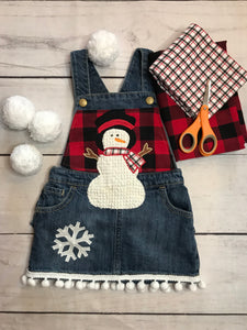 Let It Snow Vintage Chenille Applique Pattern
